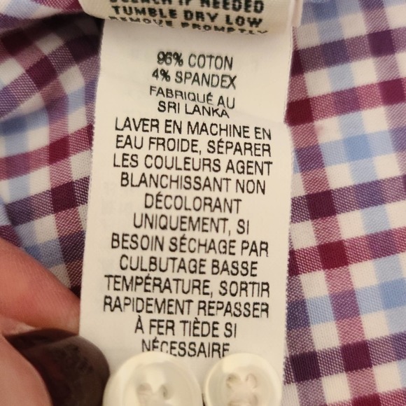 LL Bean multi-colored plaid flannel shirt - Picture 6 of 11